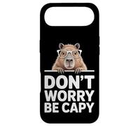 Custodia per iPhone Air Divertente Capybara dicendo Don't Worry Be Capy Cute