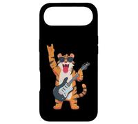 Custodia per iPhone Air Divertente cartone animato Tiger Rock Music Guitar Player Design
