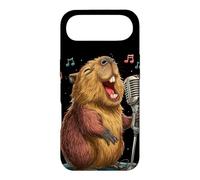 Custodia per iPhone Air Divertente costume da capibara per gli amanti del canto e del karaoke