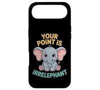Custodia per iPhone Air Divertente elefante Pun Your Point Is Irrelephant Citazione