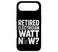 Custodia per iPhone Air Divertente elettricista in pensione Watt Now Pensione