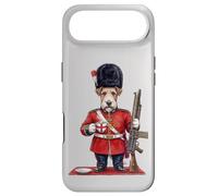 Custodia per iPhone Air Divertente Fox-Terrier Cane Londra KING'S GUARD Bandiera Inghilterra