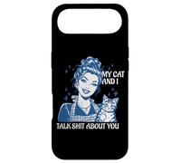 Custodia per iPhone Air Divertente gatto mamma amanti dei gatti I miei gatti e io parlo di merda di te