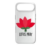 Custodia per iPhone Air Divertente gioco di parole con fiori Lotus Pray