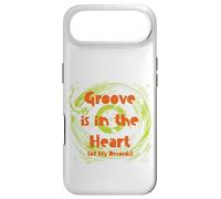 Custodia per iPhone Air Divertente gioco di parole su disco in vinile Groove is in the Heart