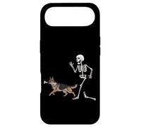 Custodia per iPhone Air Divertente Halloween Pastore Tedesco e Scheletro