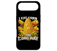 Custodia per iPhone Air Divertente I Eat Corn The Long Way Meme Adult Pun Dad Joke