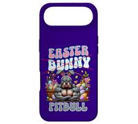 Custodia per iPhone Air Divertente pitbull pasquale con orecchie da coniglio Pasqua