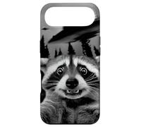 Custodia per iPhone Air Divertente Racoon Selfie in Alien UFO Invasion