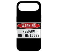 Custodia per iPhone Air Divertente segnale di avvertimento per nonno Peepaw On The Loose Sarcastic