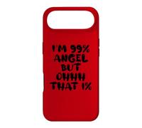 Custodia per iPhone Air Divertente, sono un angelo al 99% ma quell'abbigliamento