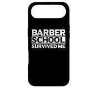 Custodia per iPhone Air Divertente studente Barber Citazione Barber School Survived Me