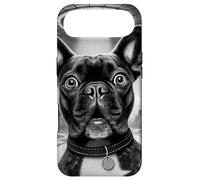 Custodia per iPhone Air Divertente UFO Bulldog francese Selfie Alien Incontro Cane Meme
