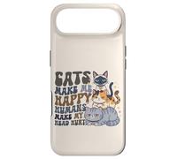 Custodia per iPhone Air Divertenti gatti sarcastici amanti dei gatti mi rendono felice, gli umani feriscono