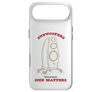 Custodia per iPhone Air Divertenti subwoofer per giochi di parole perché le dimensioni contano