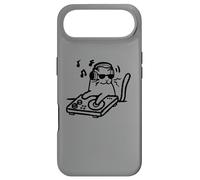 Custodia per iPhone Air DJ Cat Tomcat con giradischi e cuffie anni '90 Y2K
