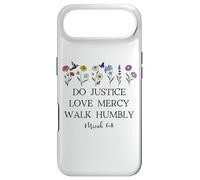 Custodia per iPhone Air Do Justice Love Mercy Walk Humbly God Micah 6:8 Bible Verse