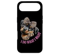 Custodia per iPhone Air Do What I Want Leopard Print Bow Girl Rottweiler Puppy Lover