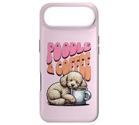 Custodia per iPhone Air dolce barboncino Poodle cane e una tazza di caffè mattina