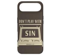 Custodia per iPhone Air Don't Play with Sin - Retro Arcade Game Christian Gospel