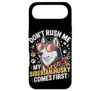 Custodia per iPhone Air Don't Rush Me My Siberian Husky Comes First