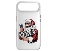 Custodia per iPhone Air Don't Stop Believin Divertente Karaoke Babbo Natale