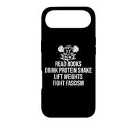 Custodia per iPhone Air Drink Protein Shake Read Books Lift Weights Fight Fascism