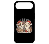 Custodia per iPhone Air Due gatti di Babbo Natale con ornamento
