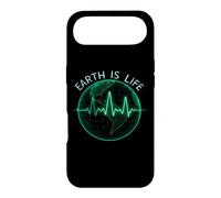 Custodia per iPhone Air Earth Is Life Planet Day Globe Heartbeat Elettrocardiogramma
