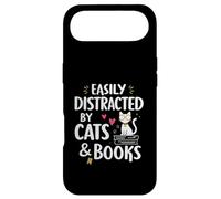 Custodia per iPhone Air Easily Distracted By Cats And Books Cute Reader