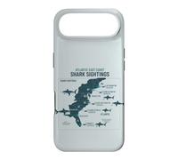 Custodia per iPhone Air East Coast Shark Sightings Cool Map