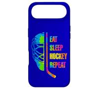 Custodia per iPhone Air Eat Sleep Hockey Repeat Graffiti-Style Teens Adults Hockey