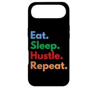 Custodia per iPhone Air Eat Sleep Hustle Repeat per gli amanti del trambusto laterale