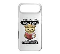 Custodia per iPhone Air Ecco cosa faccio leggo libri che bevo amante del tè gufo Bookworm