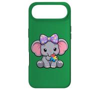 Custodia per iPhone Air Elefante che indossa un fiocco per capelli per la consapevolezza dell'autismo
