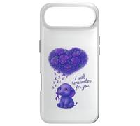 Custodia per iPhone Air Elefante I Will Remember For You Alzheimer Consapevolezza Viola