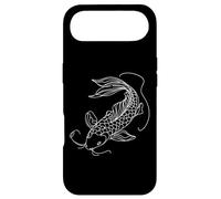 Custodia per iPhone Air Elegante Koi Fish Line Art Design Stagno Pesce Illustrazione