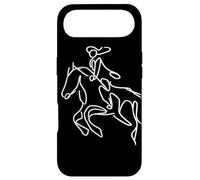 Custodia per iPhone Air Equitazione Ragazza che disegna Cavallo Cavaliere