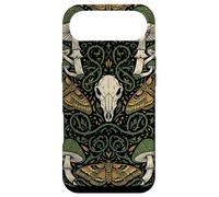 Custodia per iPhone Air Estetica Goblincore | Falena e teschio di funghi - Cottagecore