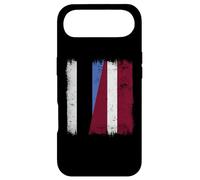 Custodia per iPhone Air Estonia Lettonia Mezza bandiera Estone Lettone Patrimonio