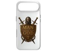 Custodia per iPhone Air Faithful Warrior Man of God Christian Men Knight Armor Dad