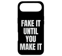 Custodia per iPhone Air Fake It Until You Make It Sign Im Pretending to Work Boss