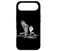 Custodia per iPhone Air Falco Pescatore arte lineare Ornitologo