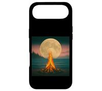 Custodia per iPhone Air Falò della luna surreale
