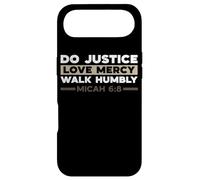 Custodia per iPhone Air Fate la giustizia, amate la misericordia, camminate umilmente (Michea 6:8) Versetto cristiano