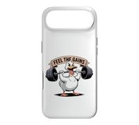 Custodia per iPhone Air Feel The Gains Duck - Allenamento per sollevamento pesi