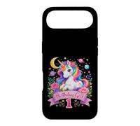 Custodia per iPhone Air Festa di compleanno per bambina di 1 anno con unicorno spaziale magico