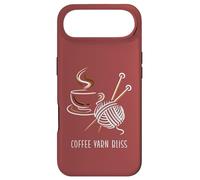 Custodia per iPhone Air Filato da caffè Bliss Crochet Holiday Simple Line Art