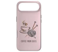 Custodia per iPhone Air Filato da caffè Bliss Crochet Holiday Simple Line Art