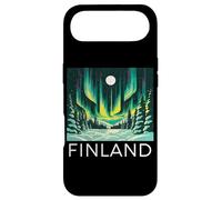 Custodia per iPhone Air Finlandia Aurora boreale Retro Helsinki Finlandese Lapponia Neve